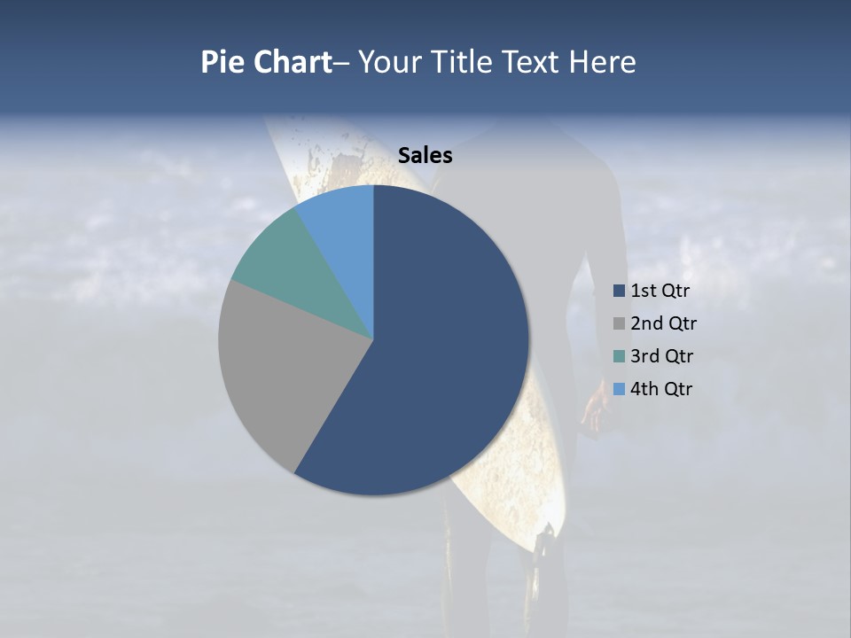 Surfer At Dusk PowerPoint Template