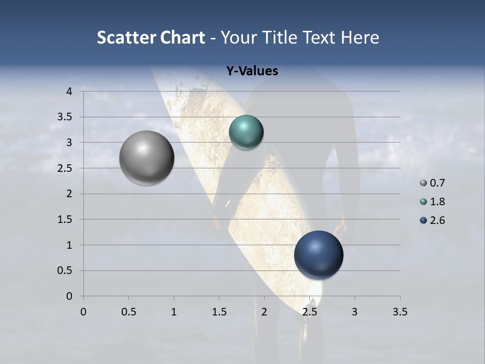 Surfer At Dusk PowerPoint Template