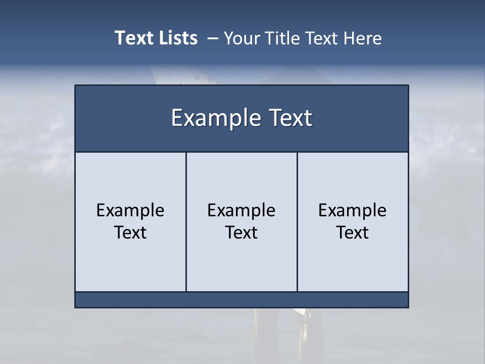 Surfer At Dusk PowerPoint Template