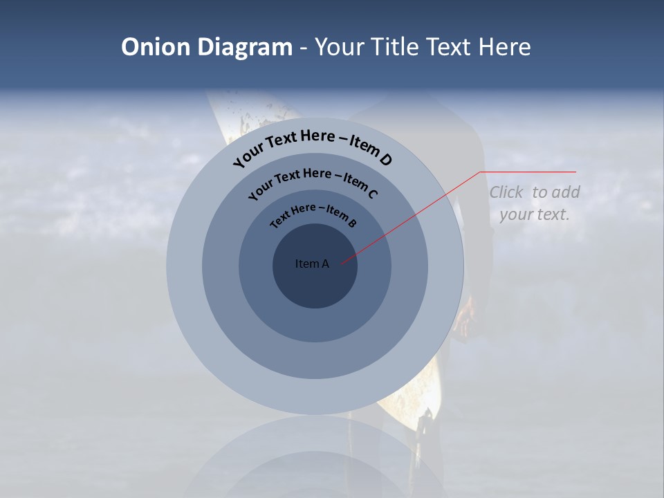 Surfer At Dusk PowerPoint Template