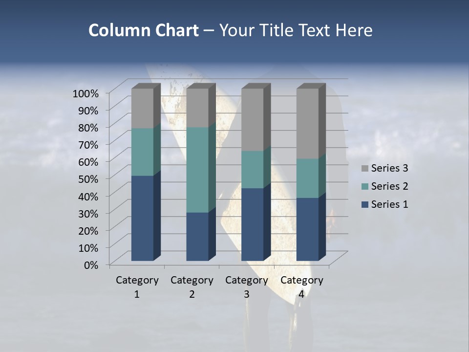 Surfer At Dusk PowerPoint Template