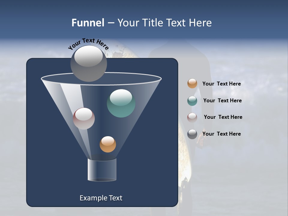 Surfer At Dusk PowerPoint Template