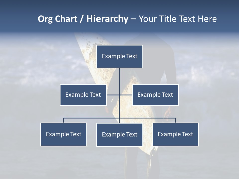 Surfer At Dusk PowerPoint Template