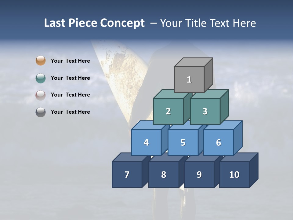 Surfer At Dusk PowerPoint Template