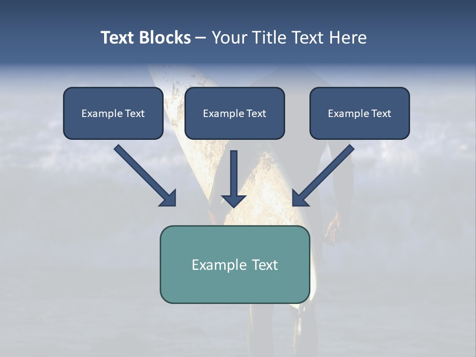 Surfer At Dusk PowerPoint Template