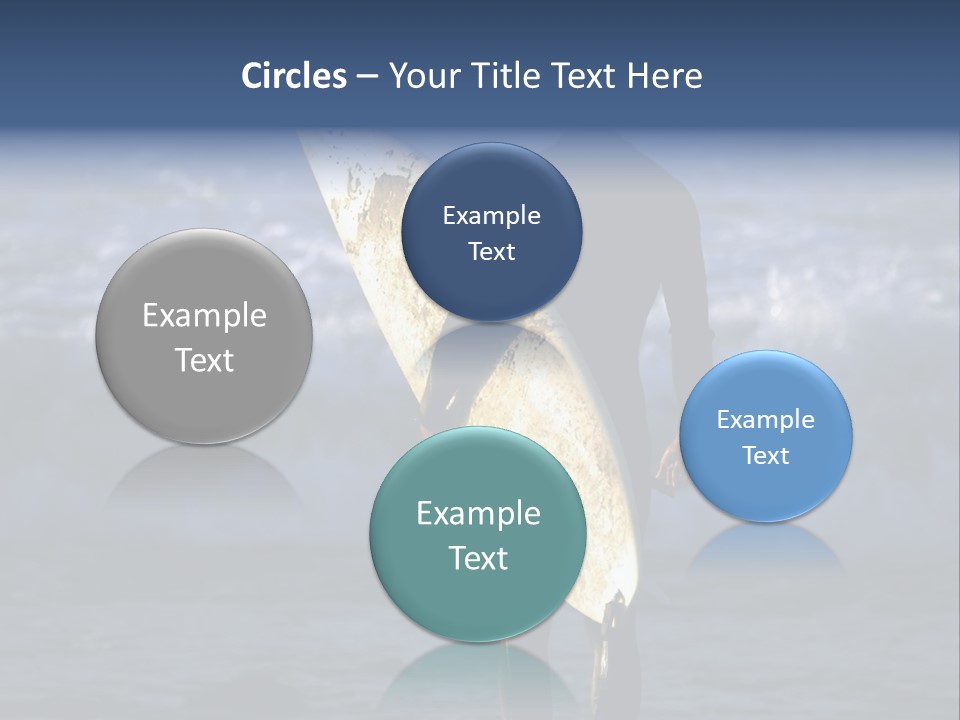 Surfer At Dusk PowerPoint Template