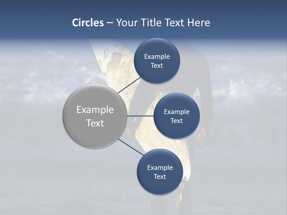 Surfer At Dusk PowerPoint Template