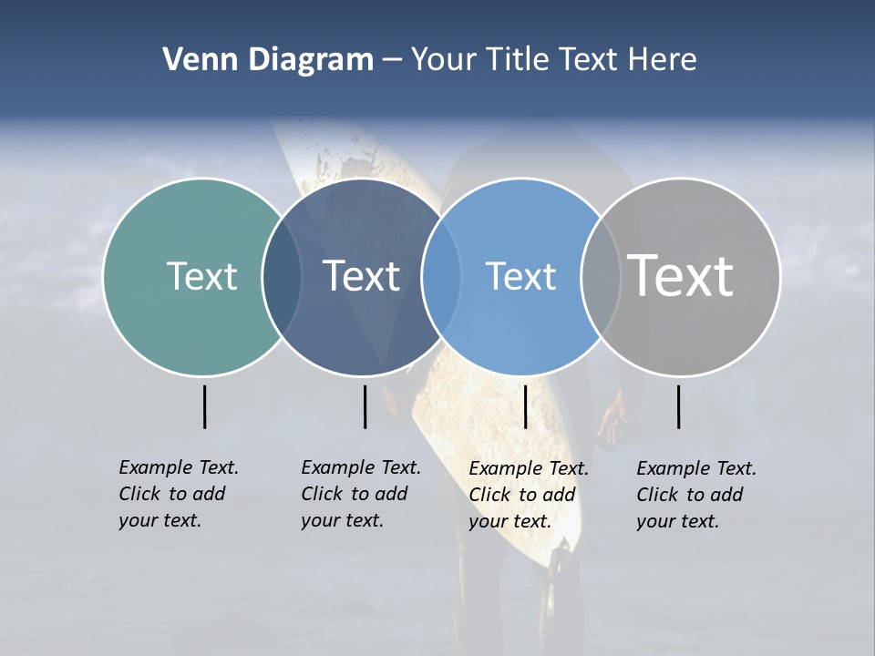 Surfer At Dusk PowerPoint Template