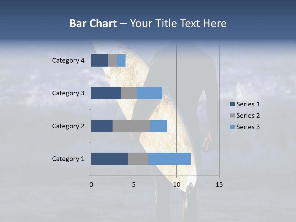 Surfer At Dusk PowerPoint Template