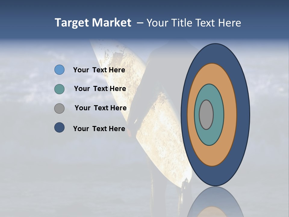 Surfer At Dusk PowerPoint Template