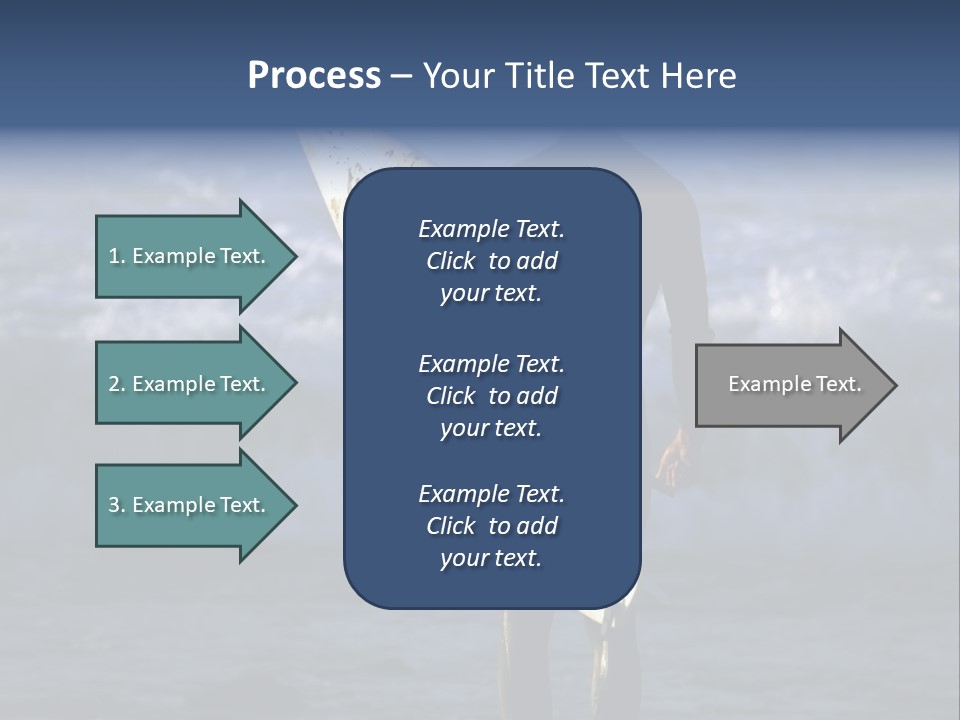 Surfer At Dusk PowerPoint Template