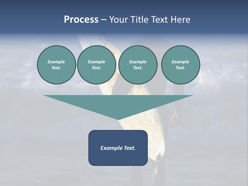 Surfer At Dusk PowerPoint Template