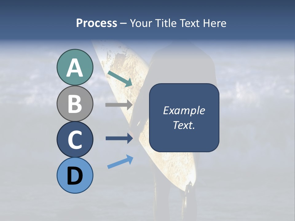 Surfer At Dusk PowerPoint Template