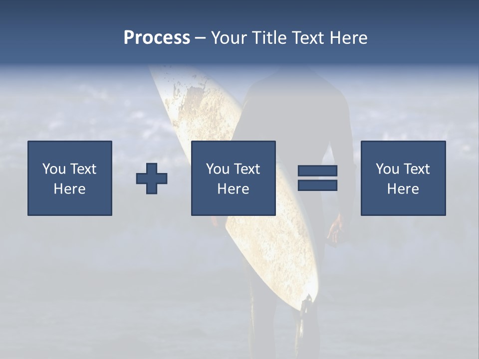 Surfer At Dusk PowerPoint Template
