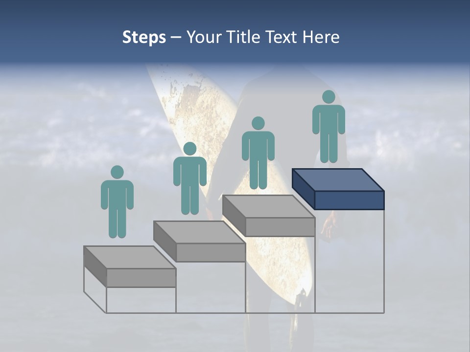 Surfer At Dusk PowerPoint Template