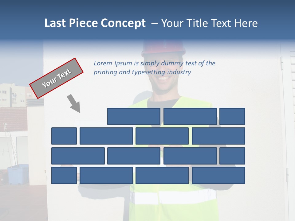 Beautiful Architect Over White Background PowerPoint Template