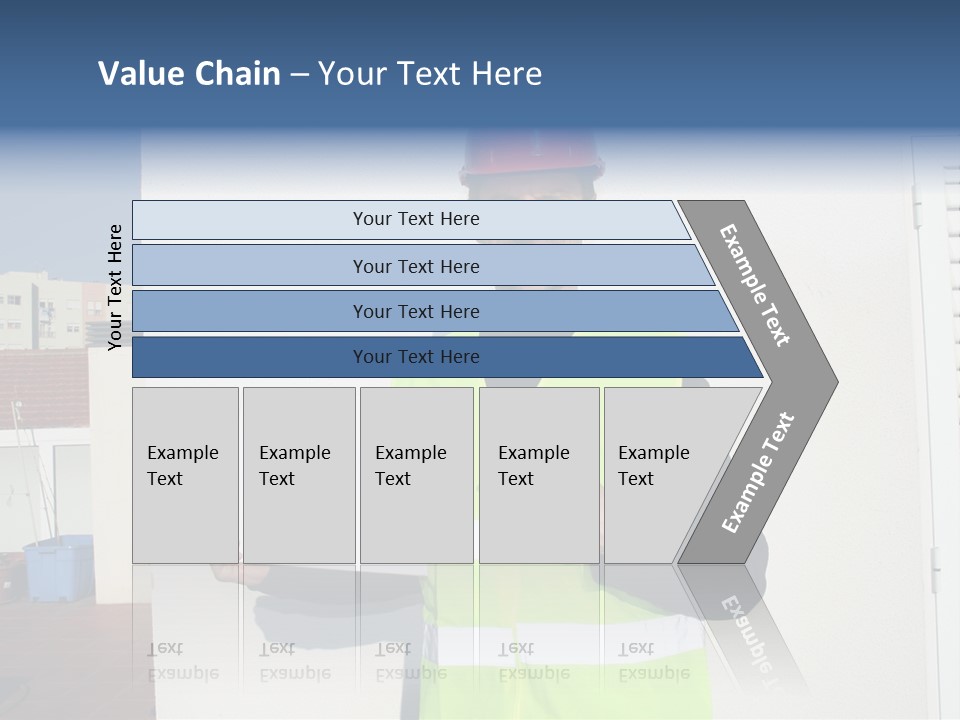 Beautiful Architect Over White Background PowerPoint Template