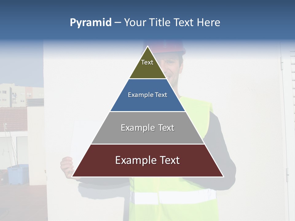 Beautiful Architect Over White Background PowerPoint Template