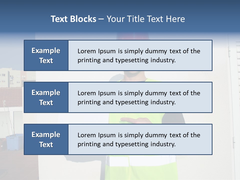 Beautiful Architect Over White Background PowerPoint Template