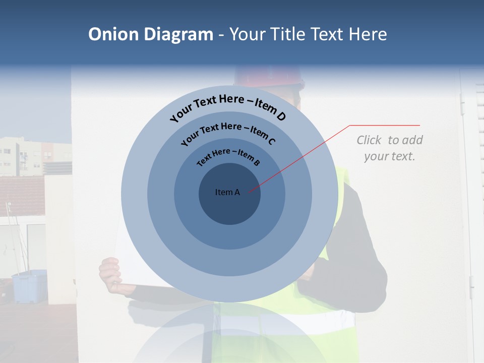 Beautiful Architect Over White Background PowerPoint Template