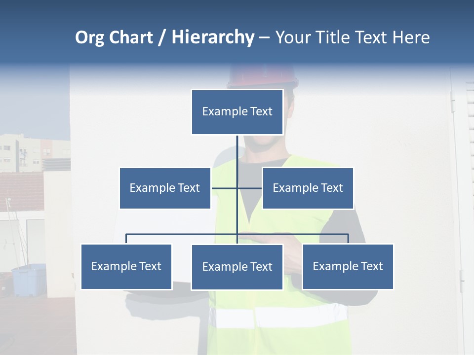 Beautiful Architect Over White Background PowerPoint Template