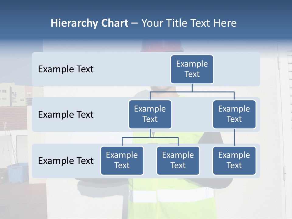Beautiful Architect Over White Background PowerPoint Template