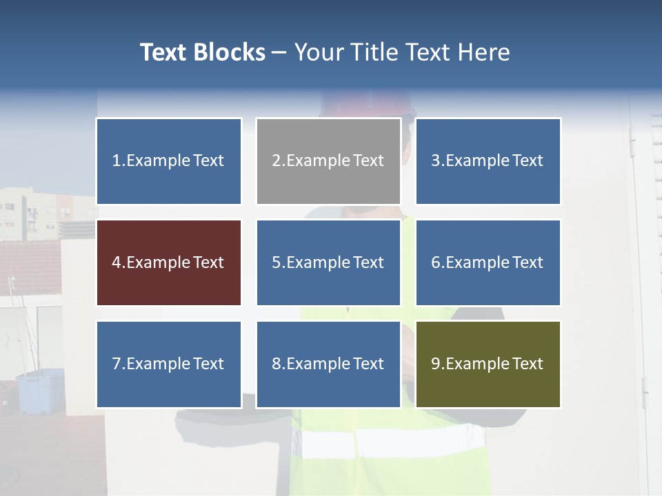 Beautiful Architect Over White Background PowerPoint Template