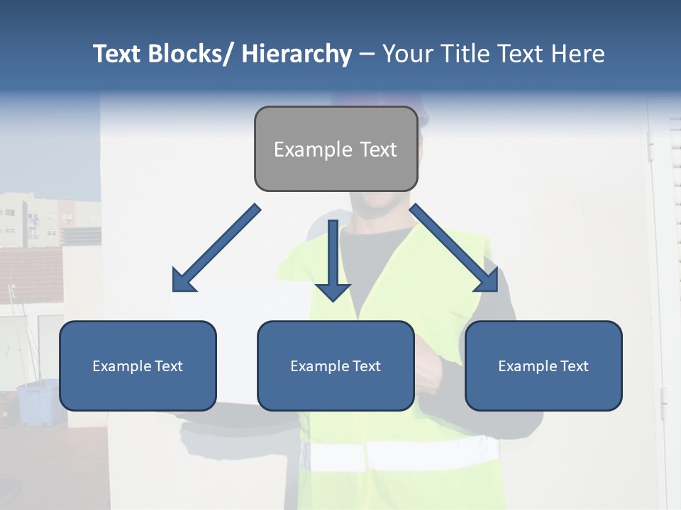 Beautiful Architect Over White Background PowerPoint Template