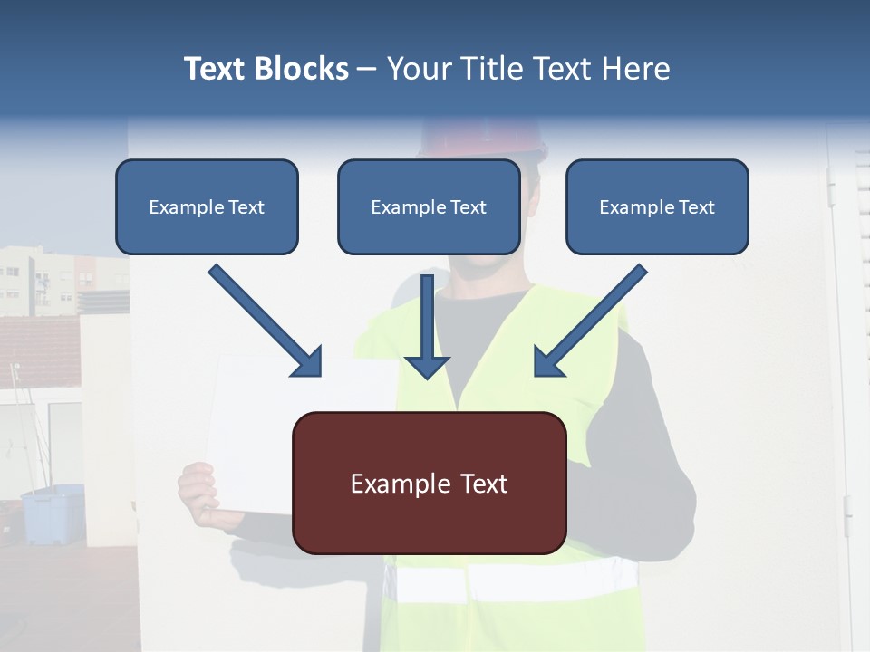 Beautiful Architect Over White Background PowerPoint Template