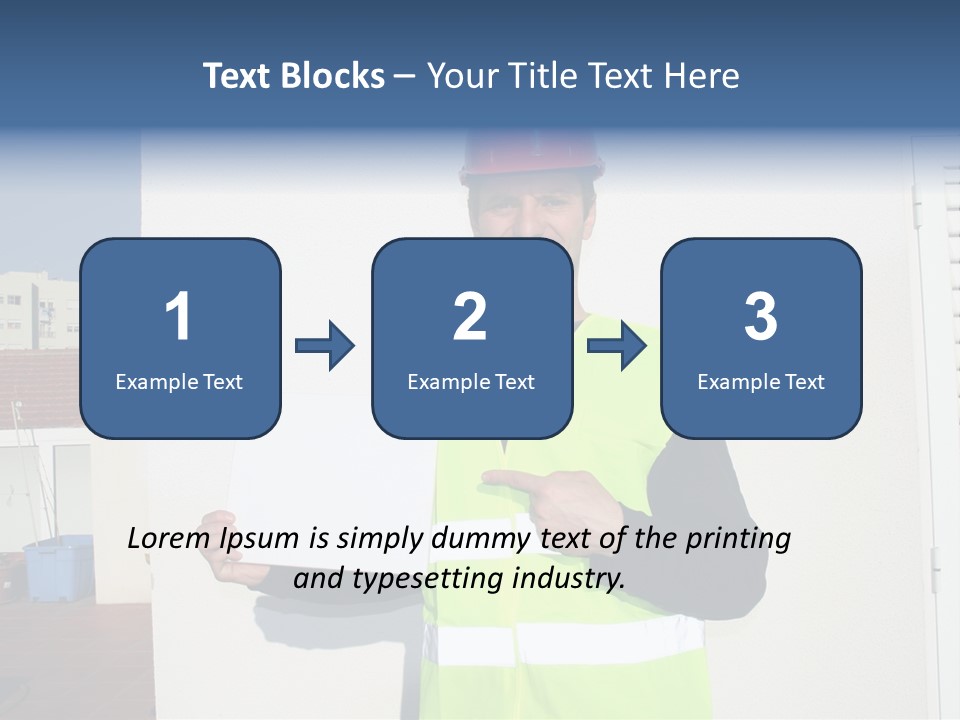 Beautiful Architect Over White Background PowerPoint Template