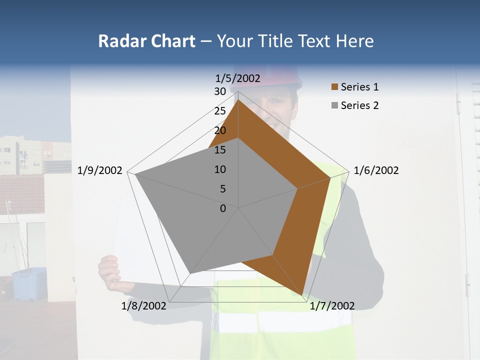 Beautiful Architect Over White Background PowerPoint Template