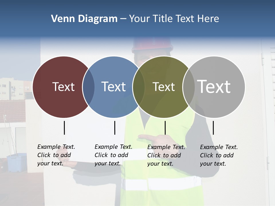 Beautiful Architect Over White Background PowerPoint Template