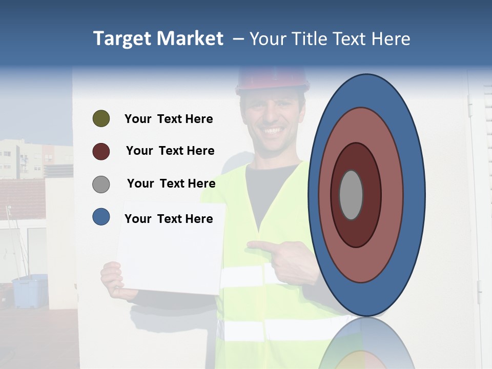 Beautiful Architect Over White Background PowerPoint Template