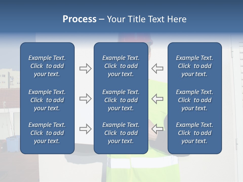 Beautiful Architect Over White Background PowerPoint Template