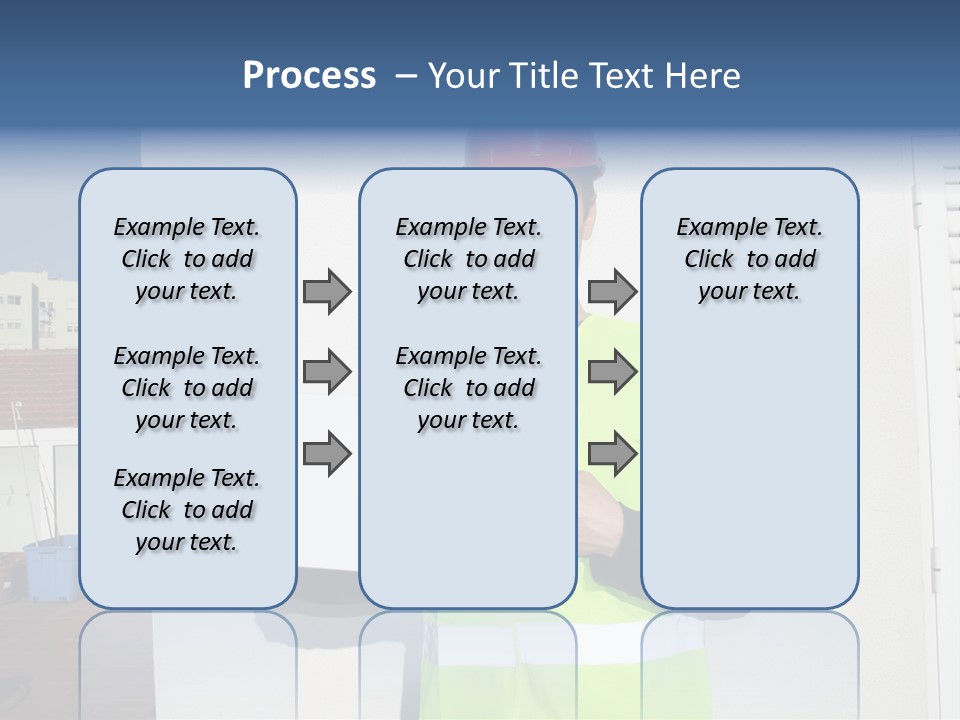 Beautiful Architect Over White Background PowerPoint Template