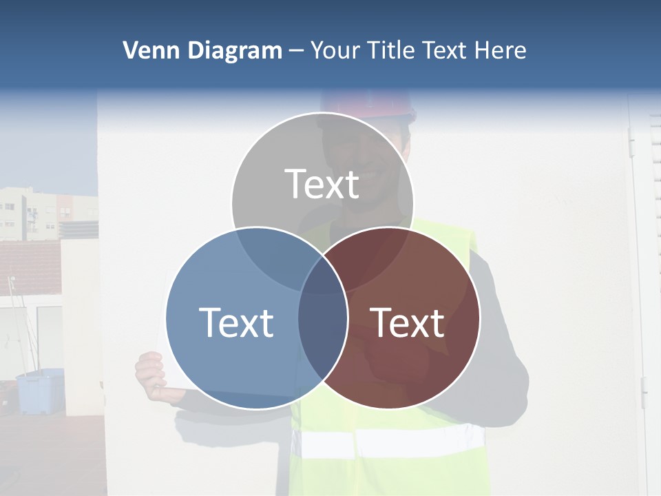 Beautiful Architect Over White Background PowerPoint Template