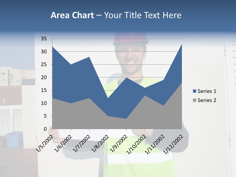 Beautiful Architect Over White Background PowerPoint Template