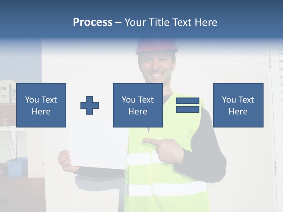 Beautiful Architect Over White Background PowerPoint Template