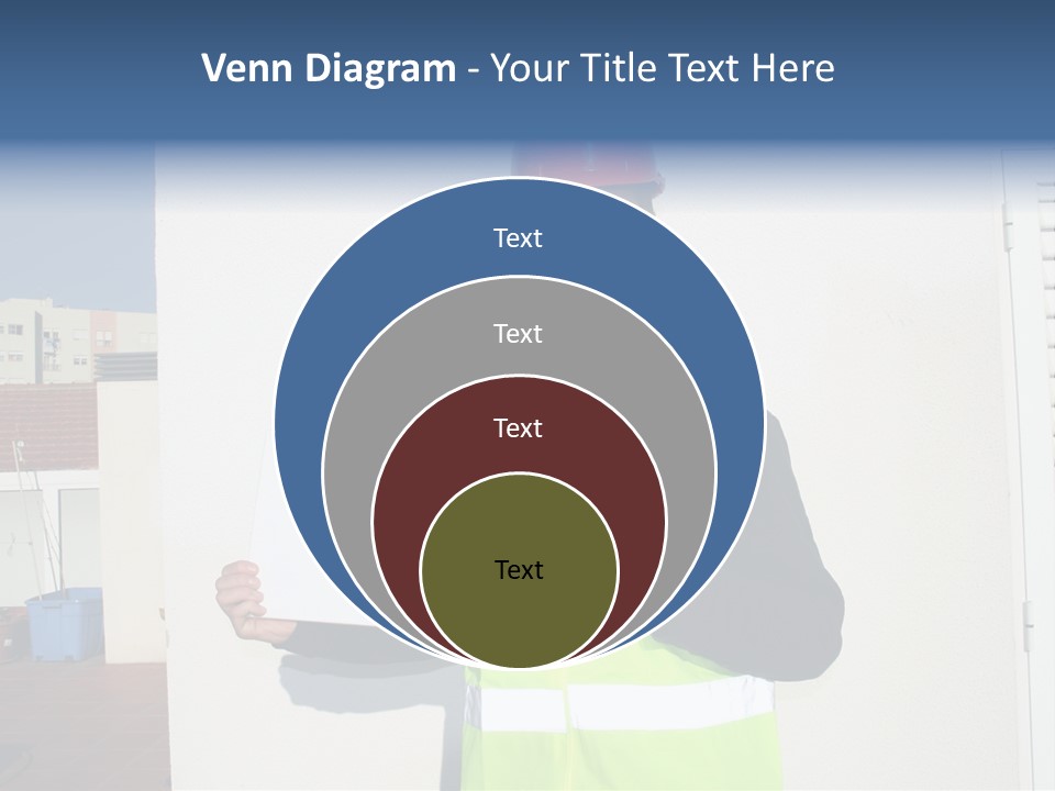 Beautiful Architect Over White Background PowerPoint Template