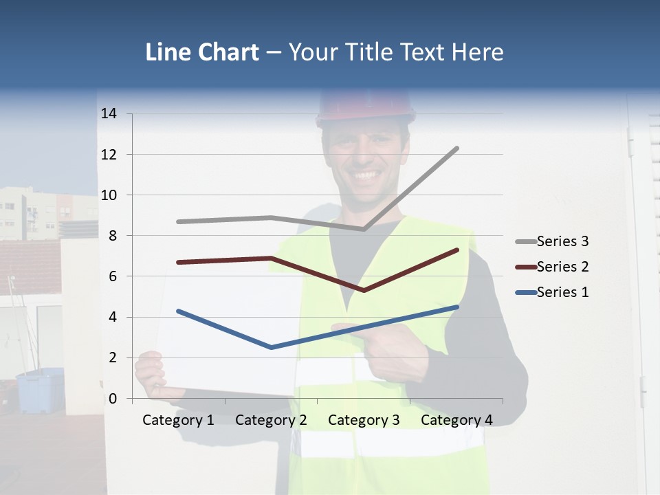Beautiful Architect Over White Background PowerPoint Template