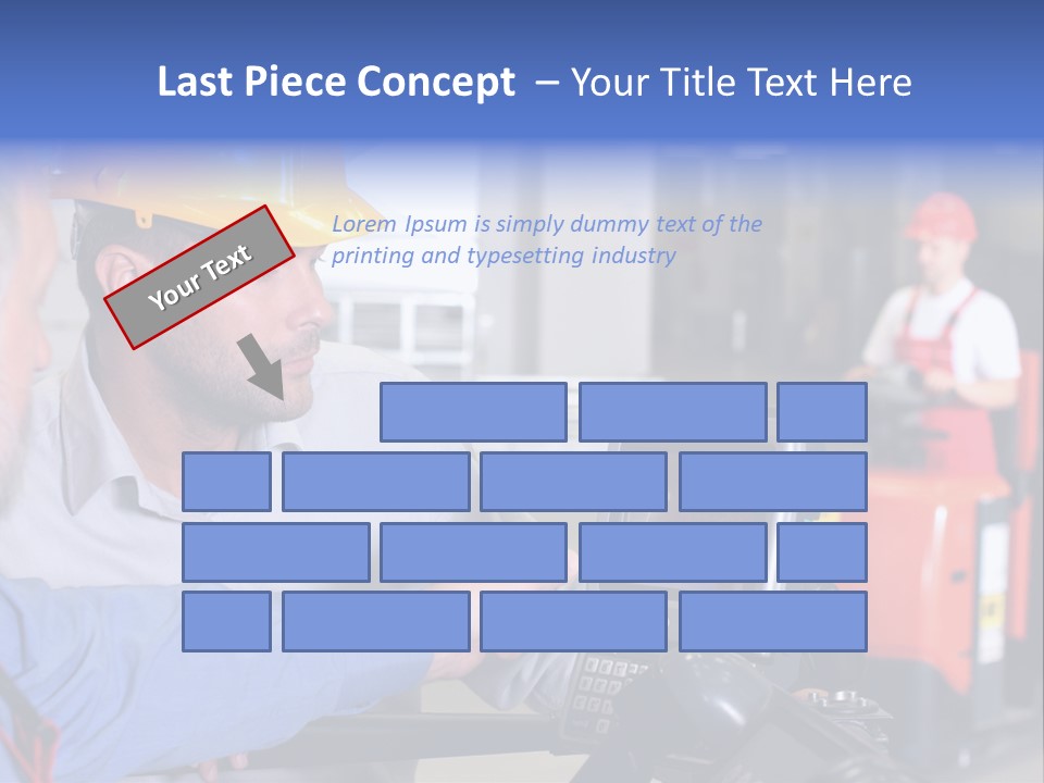 Male Inspector Looking At Screen With Operator In Warehouse PowerPoint Template