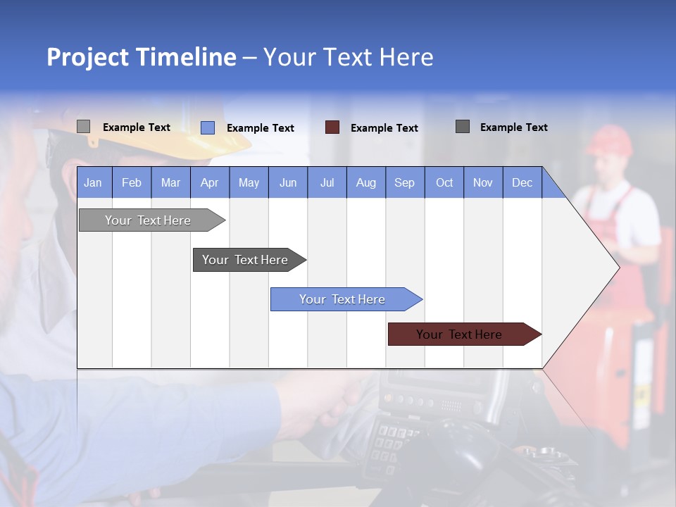 Male Inspector Looking At Screen With Operator In Warehouse PowerPoint Template