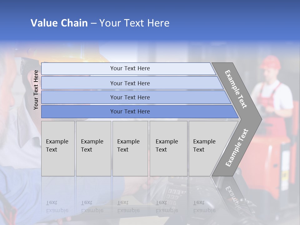 Male Inspector Looking At Screen With Operator In Warehouse PowerPoint Template