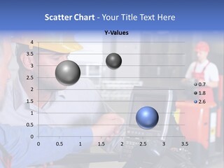 Male Inspector Looking At Screen With Operator In Warehouse PowerPoint Template