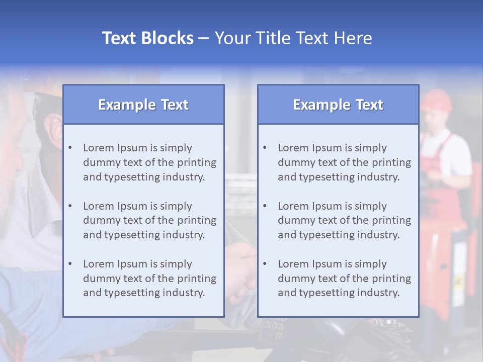 Male Inspector Looking At Screen With Operator In Warehouse PowerPoint Template