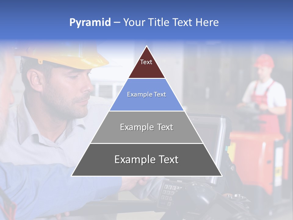 Male Inspector Looking At Screen With Operator In Warehouse PowerPoint Template