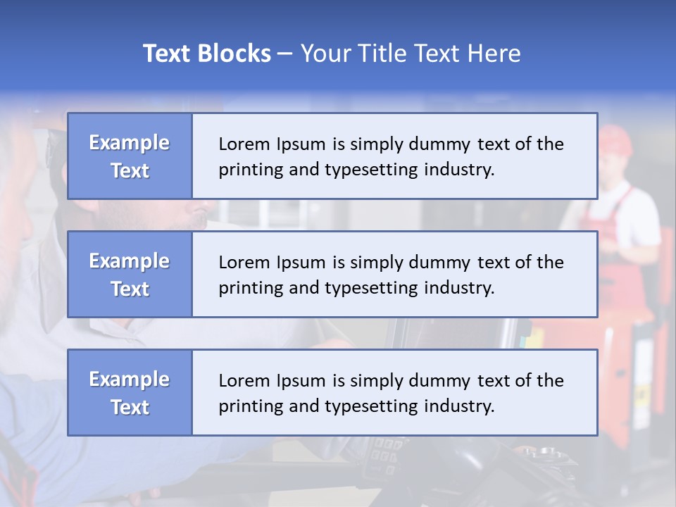 Male Inspector Looking At Screen With Operator In Warehouse PowerPoint Template