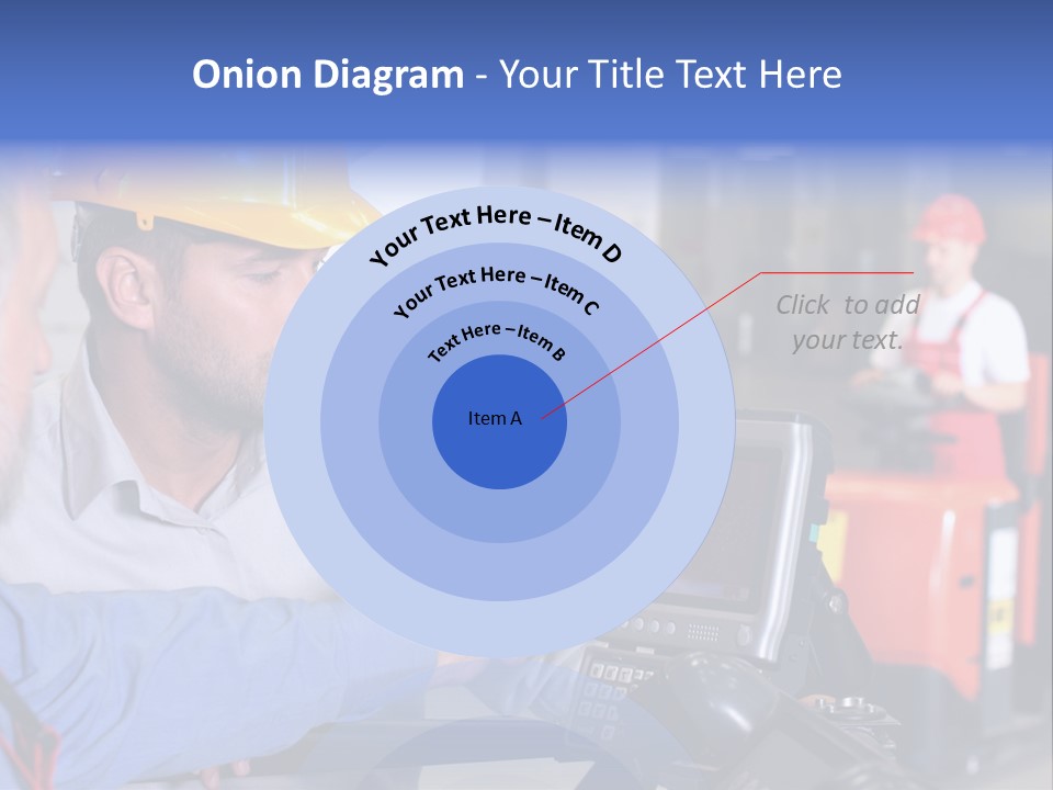 Male Inspector Looking At Screen With Operator In Warehouse PowerPoint Template