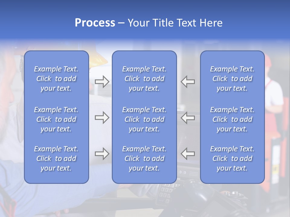 Male Inspector Looking At Screen With Operator In Warehouse PowerPoint Template