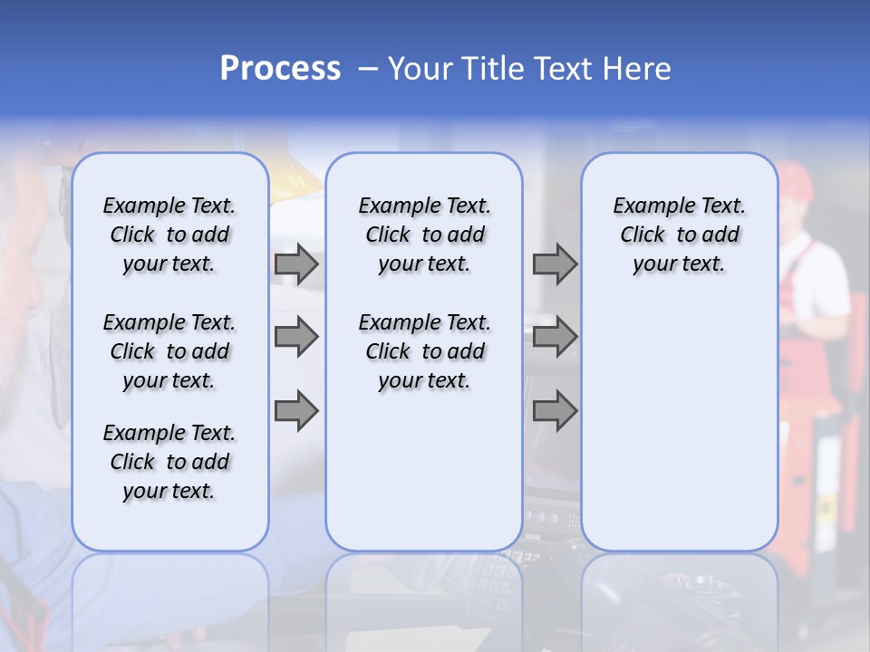 Male Inspector Looking At Screen With Operator In Warehouse PowerPoint Template